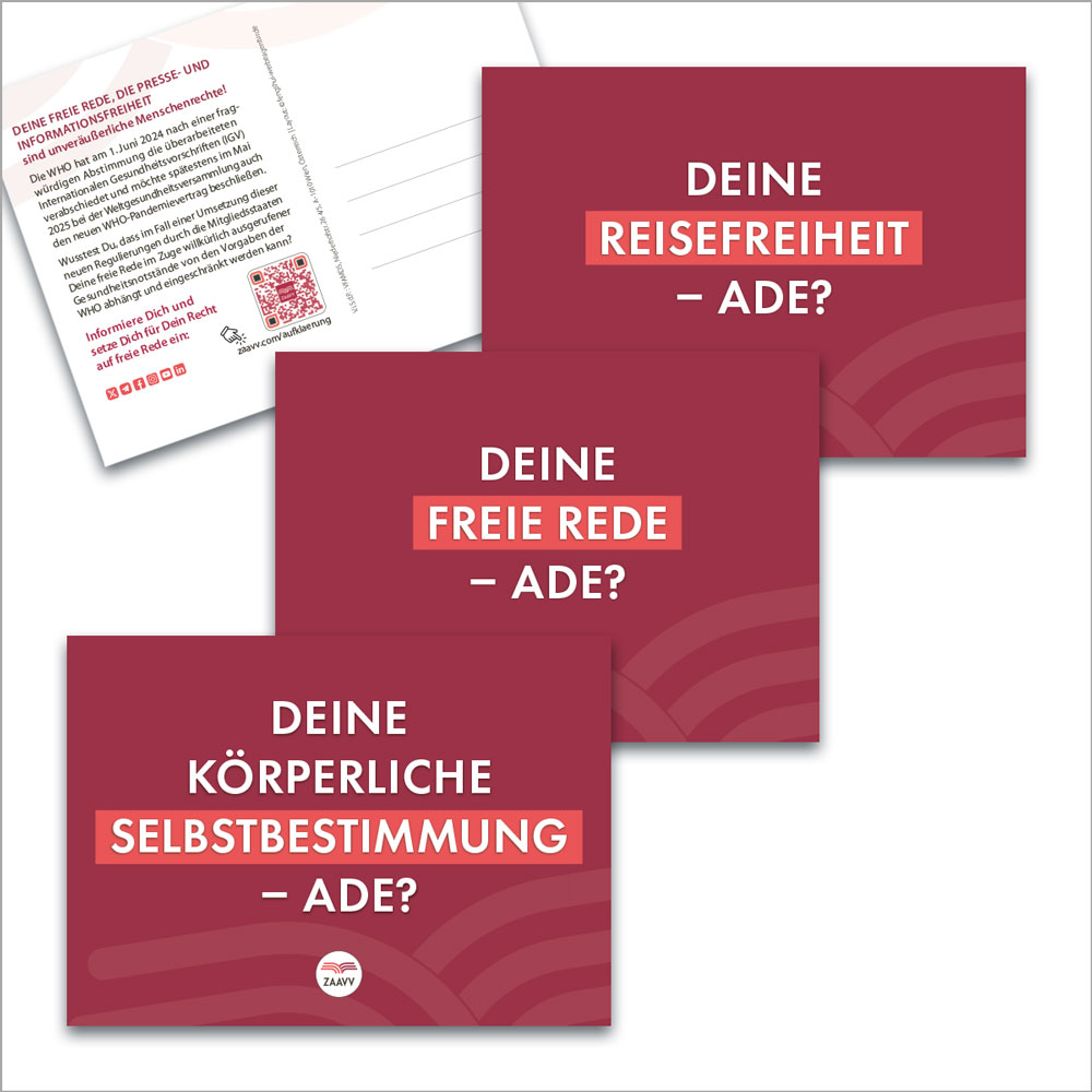 Postkarten ZAAVV Aufklärung